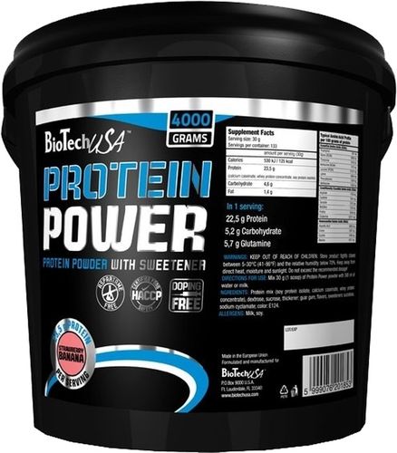BioTech USA Protein Power 4000g Eimer (10,25€/Kg)