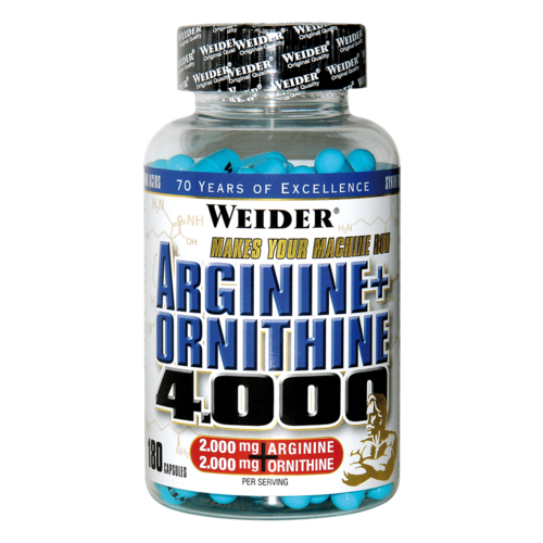 Weider Arginine + Ornithine 4.000 180 Kapseln (164,97€/Kg)